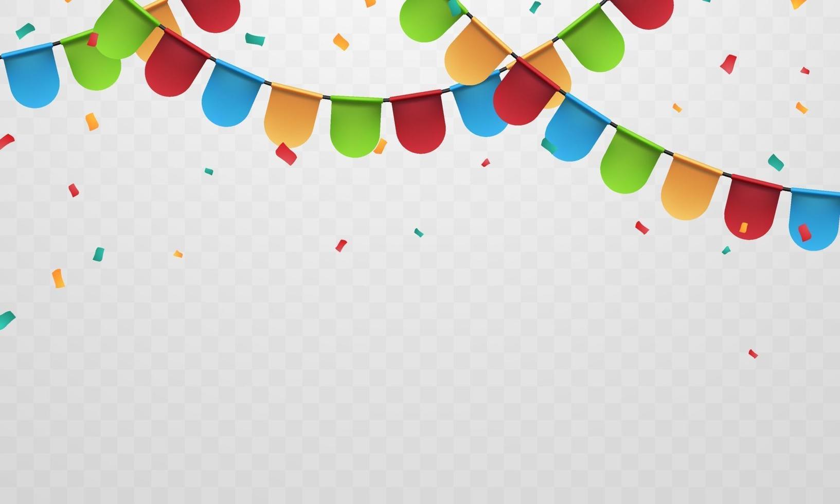 drapeau coloré concept design modèle jour férié heureux, illustration vectorielle de fond célébration. vecteur