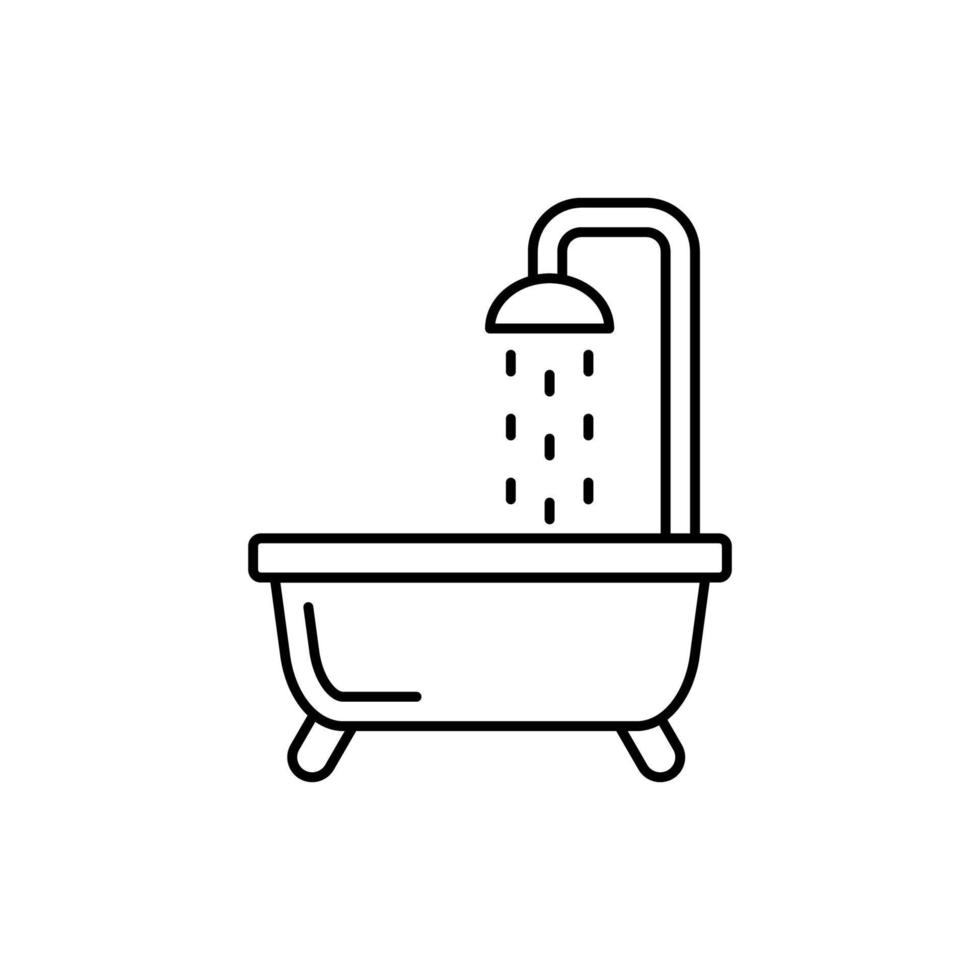 bain, douche vecteur icône illustration