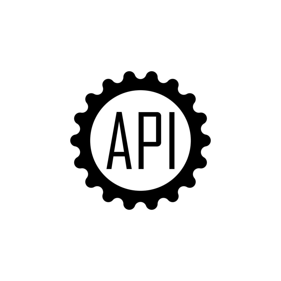 api installer vecteur icône illustration