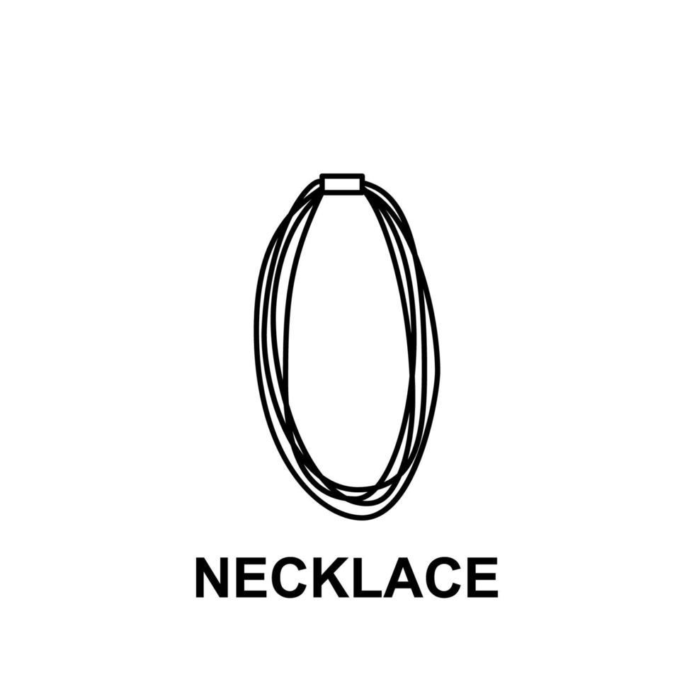 Collier vecteur icône illustration