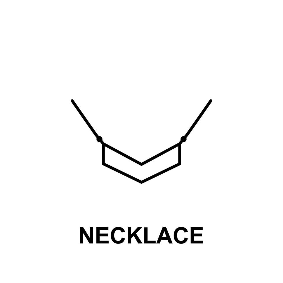 Collier vecteur icône illustration