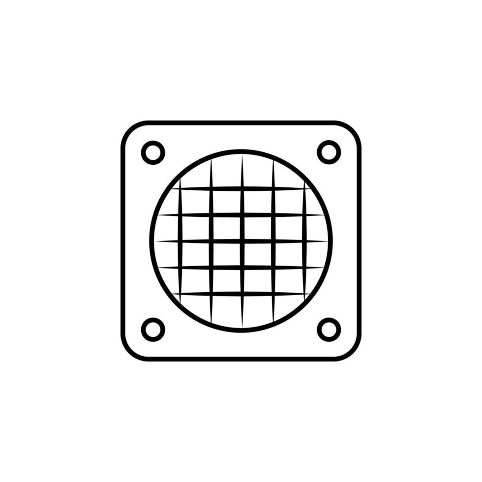 ventilation, système, chauffage vecteur icône illustration