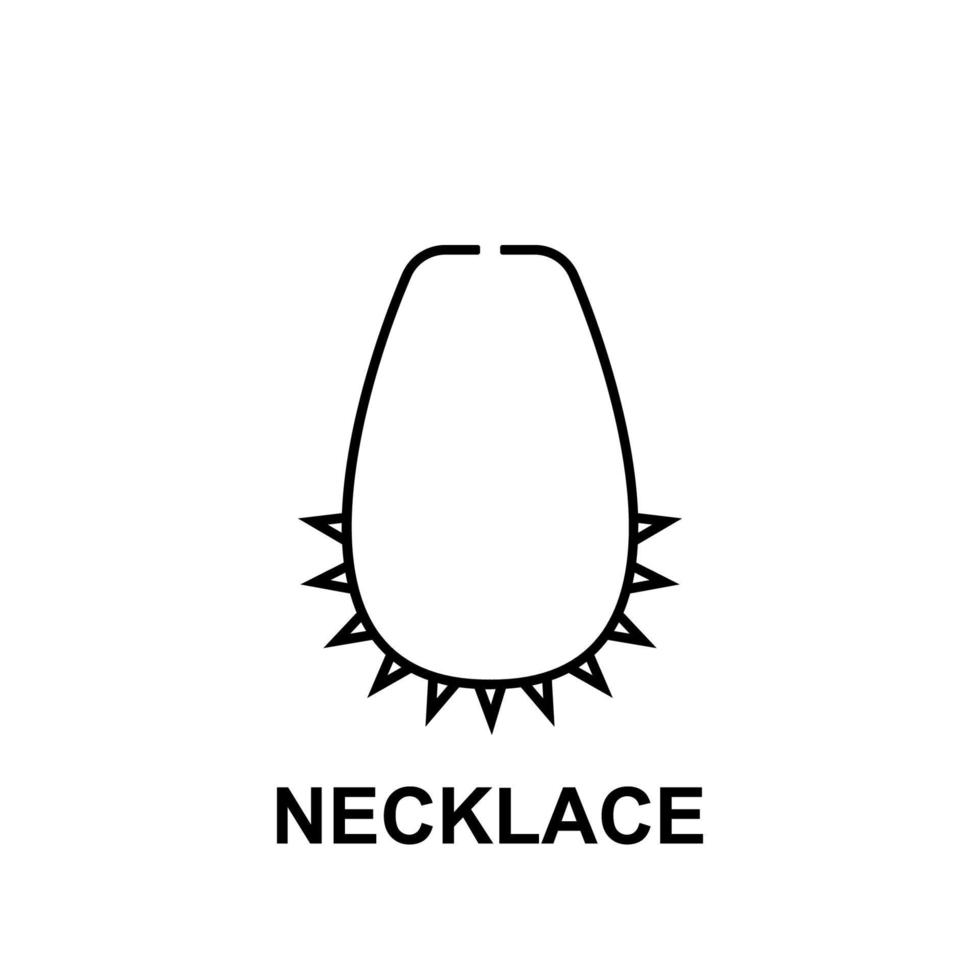 Collier vecteur icône illustration