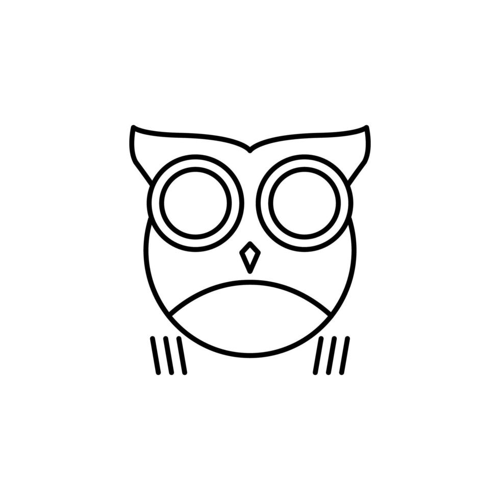 hibou vecteur icône illustration