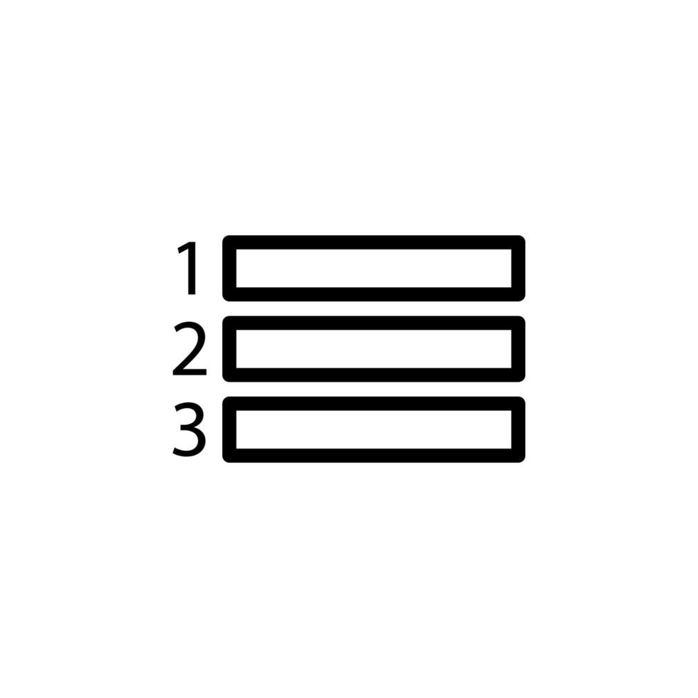 équations 1 2 3 vecteur icône illustration