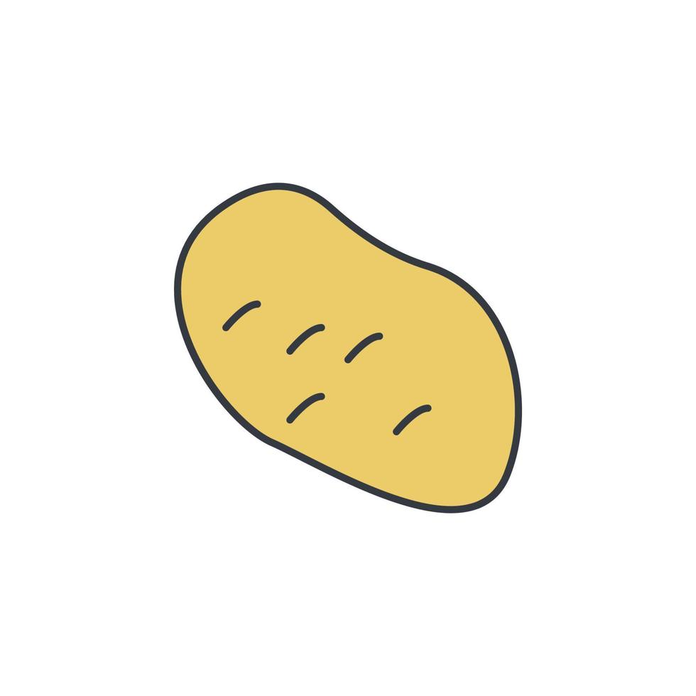 Patate vecteur icône illustration