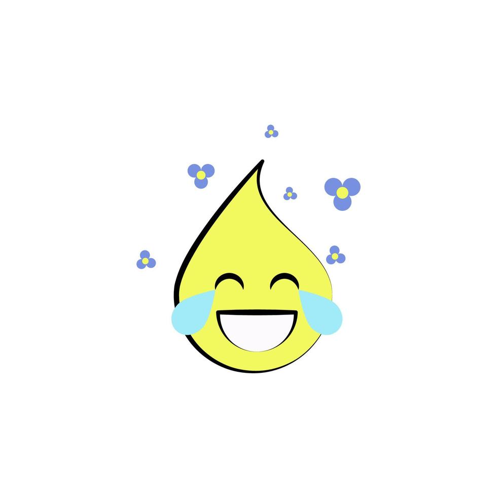 emoji hilarant vecteur icône illustration