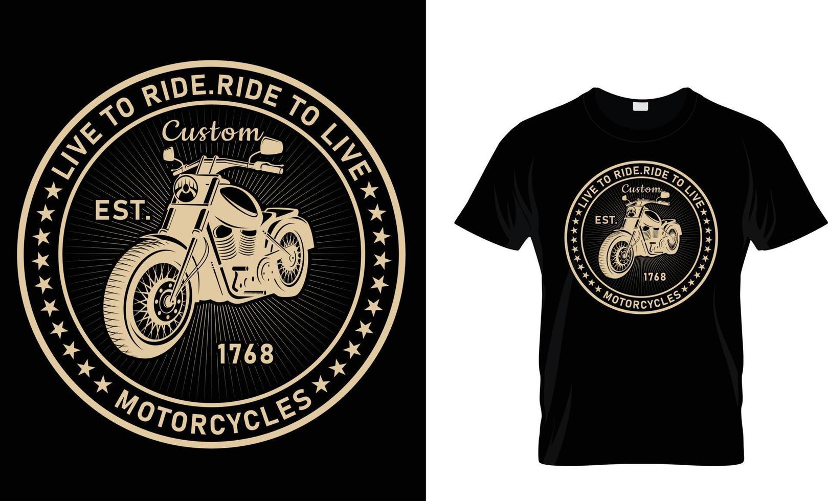 conception de t-shirt de moto vecteur