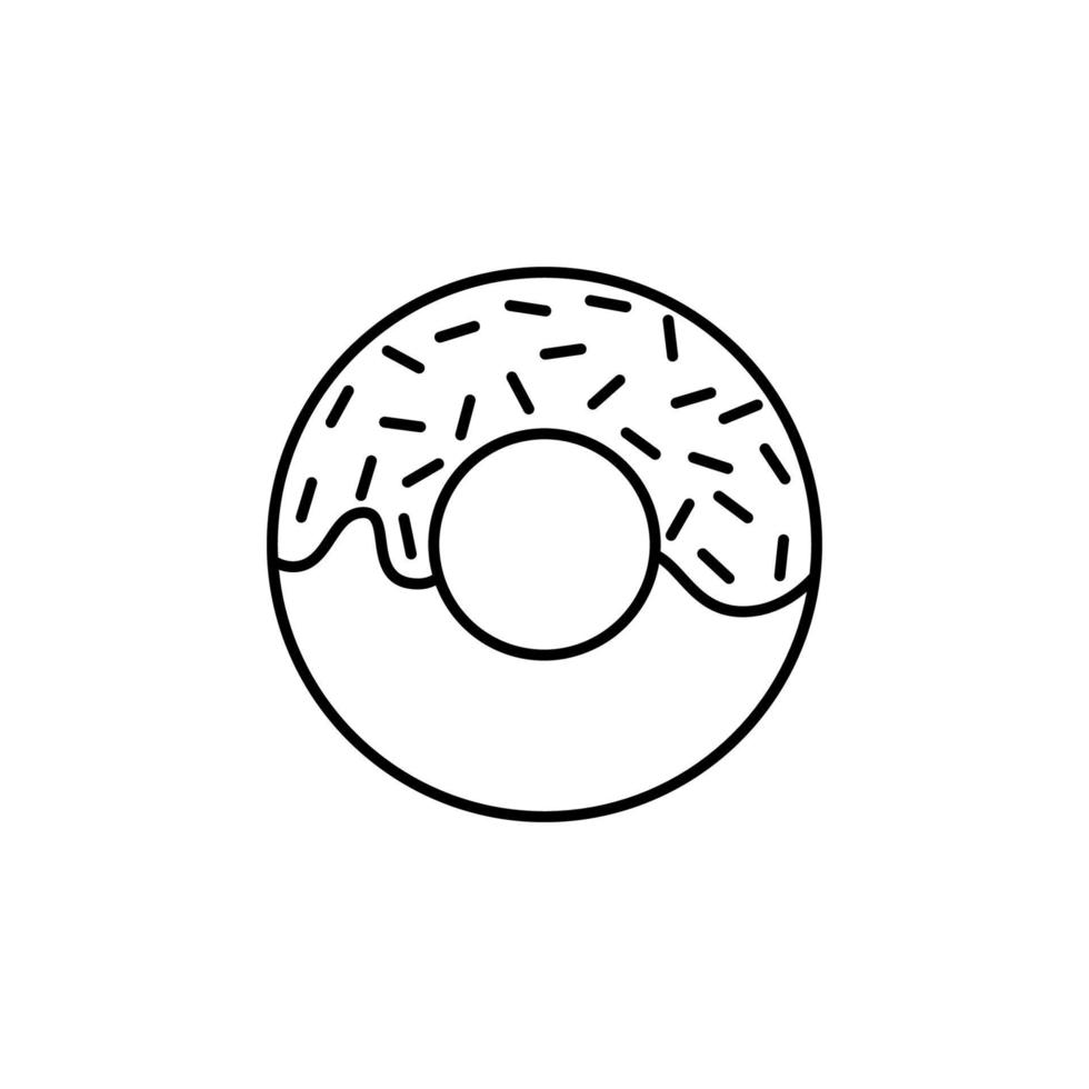 Donut vecteur icône illustration