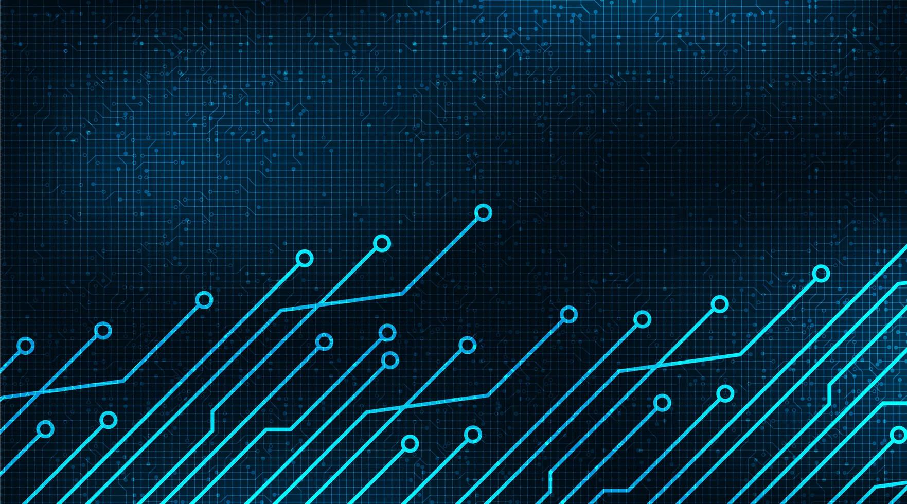 puce numérique sur fond de technologie, conception de concept numérique et de sécurité de haute technologie, espace libre pour le texte en place, illustration vectorielle. vecteur