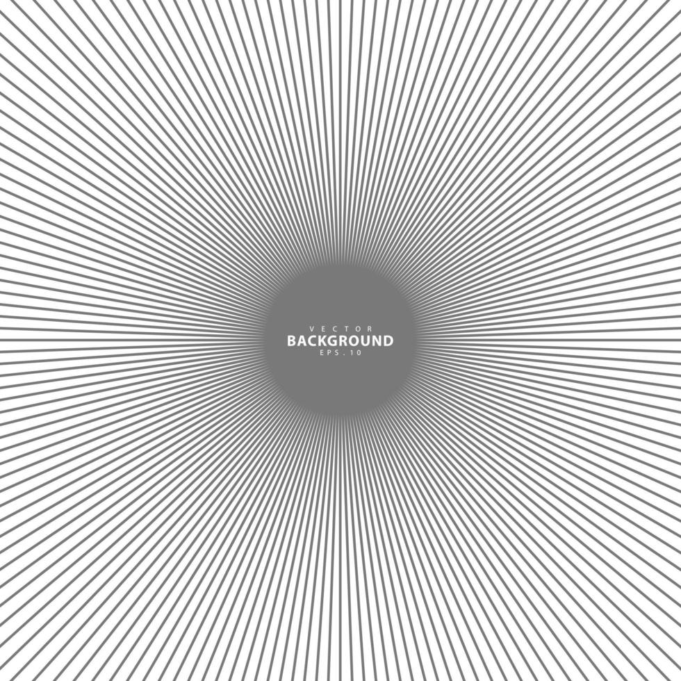 cercle concentrique. illustration pour onde sonore. motif de ligne de cercle abstrait. graphique noir et blanc vecteur