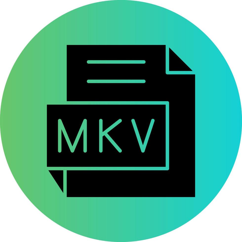 mkv vecteur icône conception