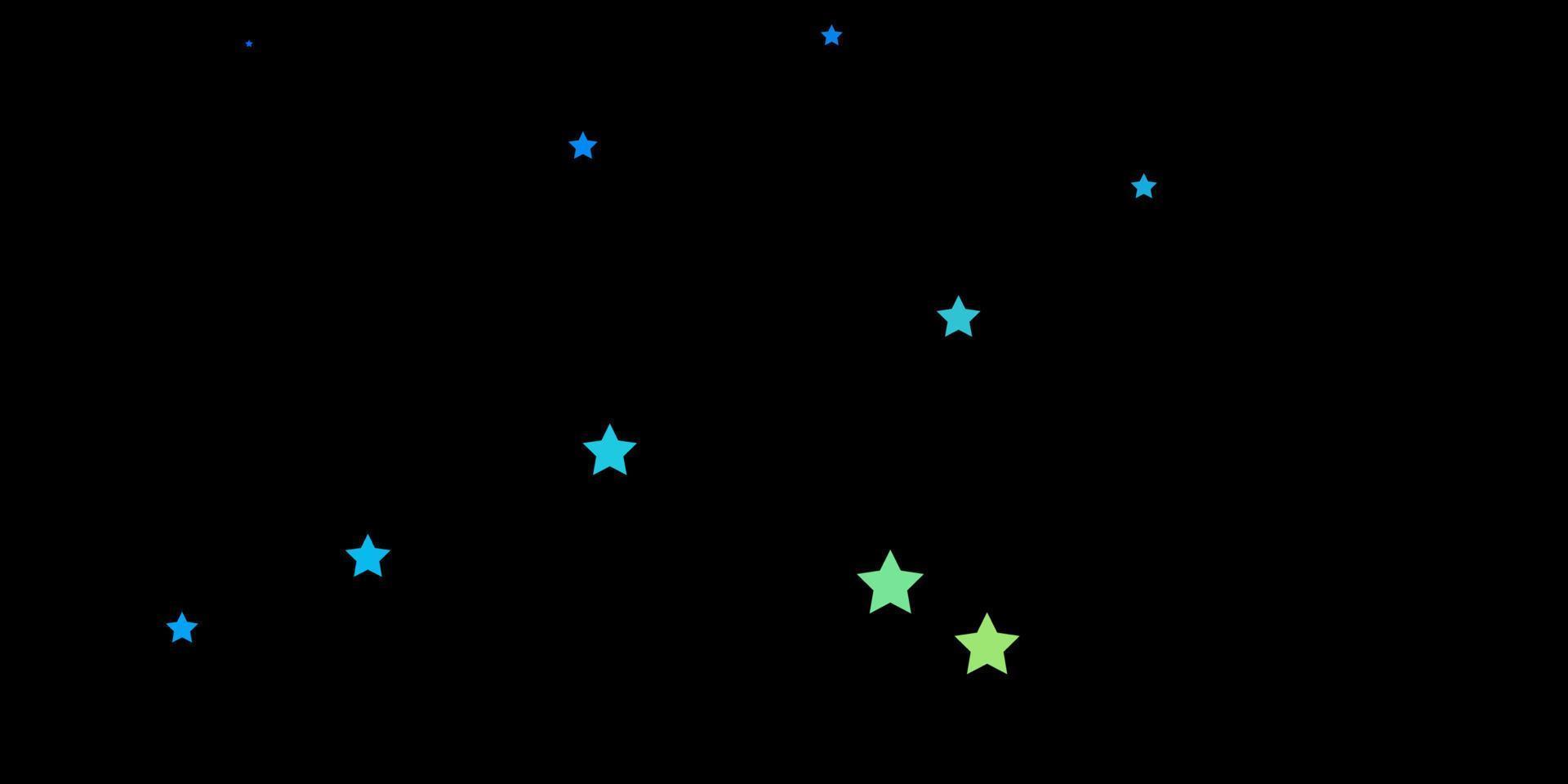 disposition de vecteur bleu foncé, vert avec des étoiles brillantes.