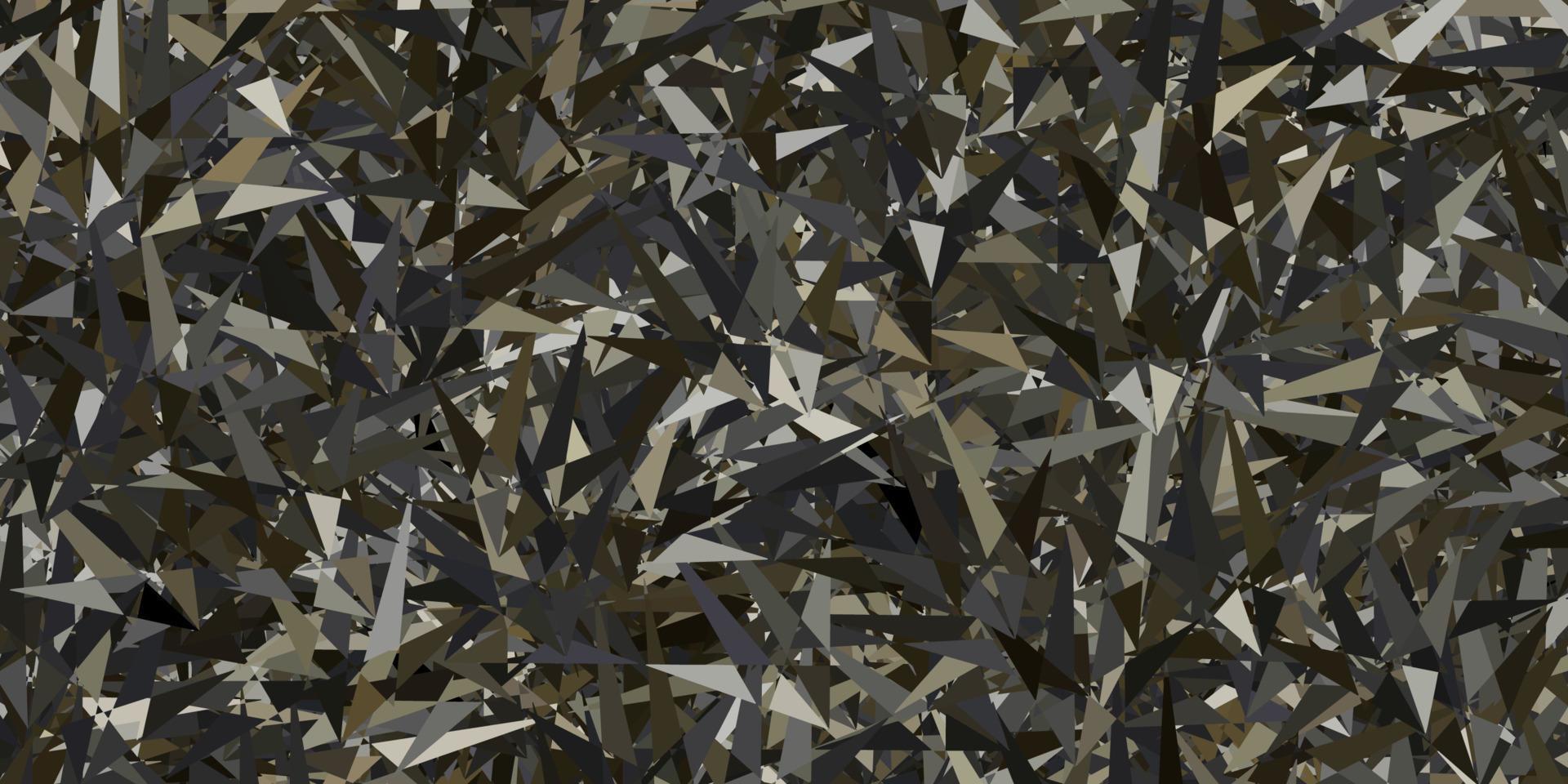disposition vectorielle gris foncé avec des lignes, des triangles. vecteur