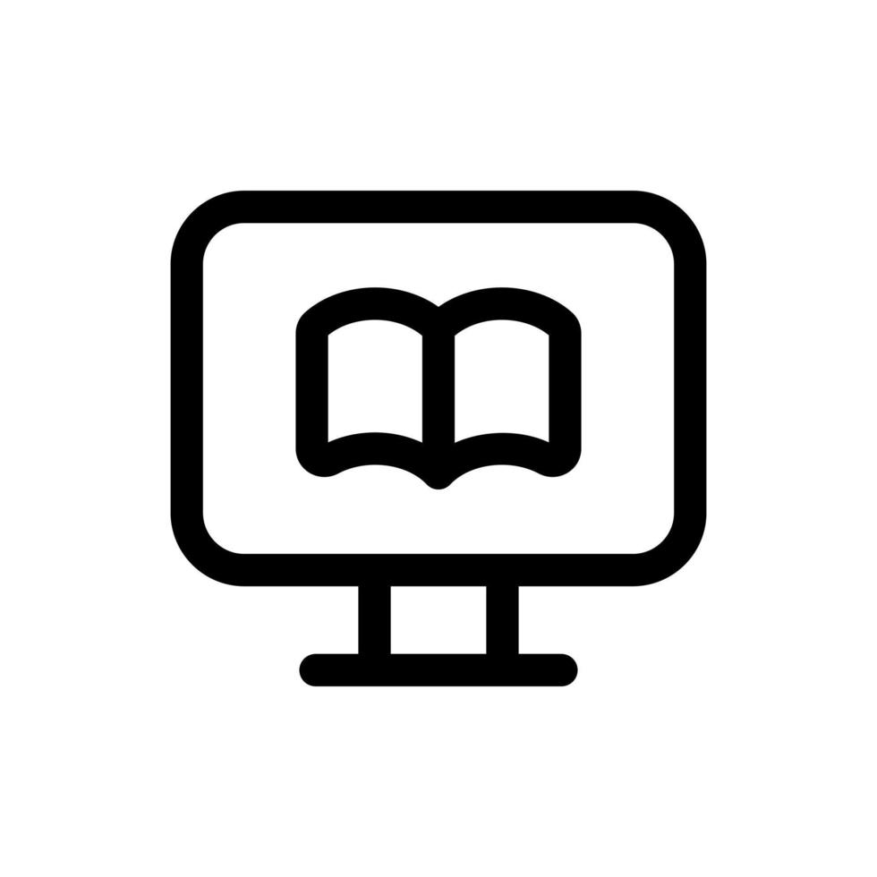 Facile en ligne bibliothèque icône. le icône pouvez être utilisé pour sites Internet, impression modèles, présentation modèles, illustrations, etc vecteur