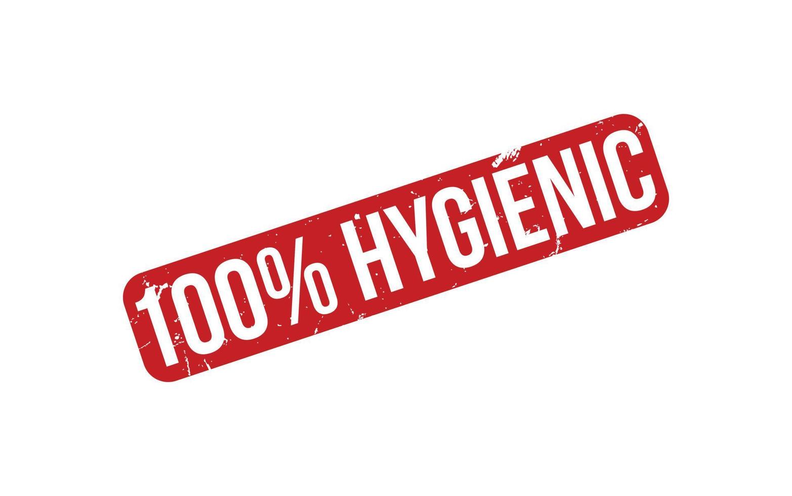 100 pour cent hygiénique caoutchouc timbre joint vecteur