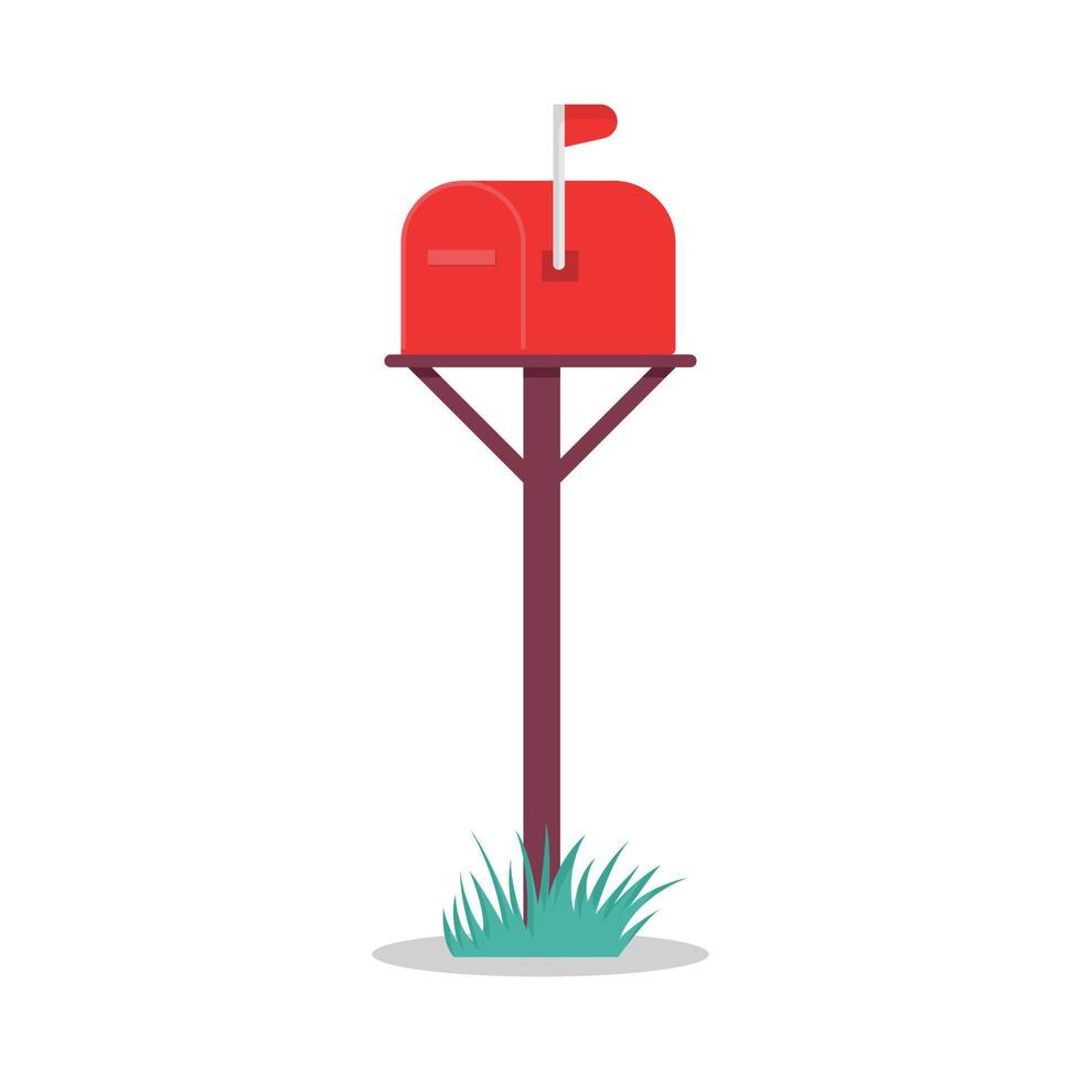 rouge boites aux lettres, vecteur illustration