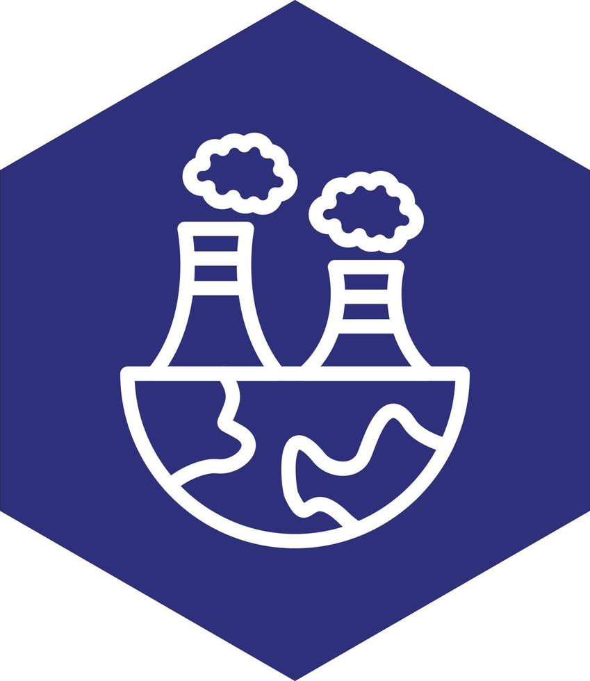 conception d'icône de vecteur de pollution de l'air