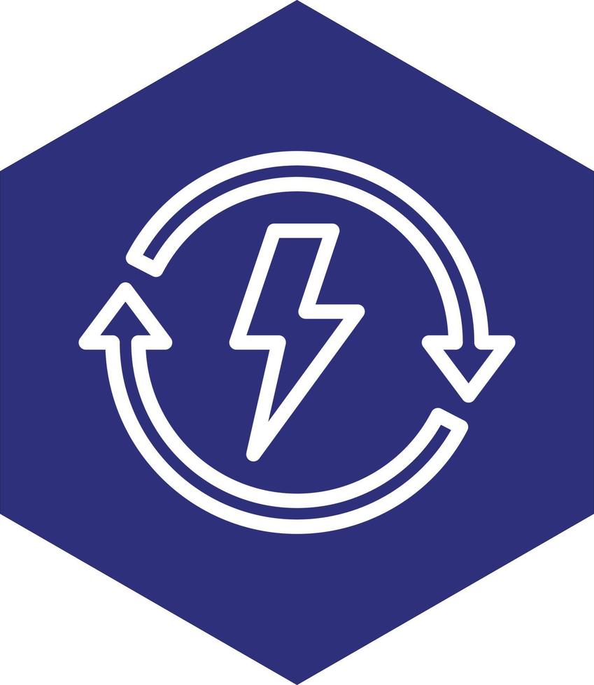 conception d'icône de vecteur d'énergie renouvelable