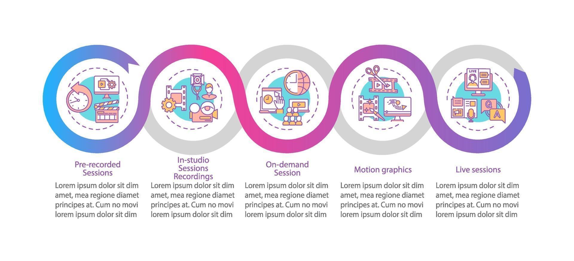 modèle d & # 39; infographie de vecteur de contenu ve