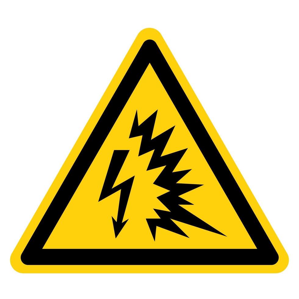 signe de symbole arc flash vecteur