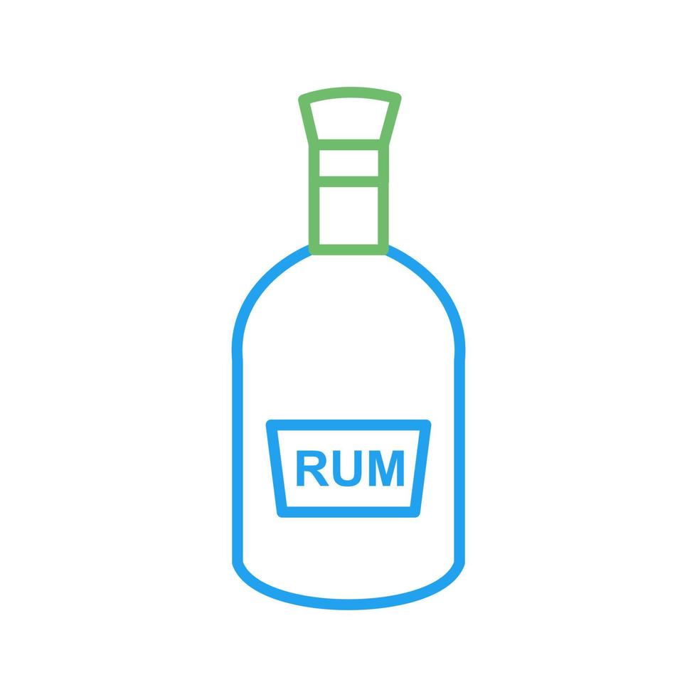 bouteille d'icône de vecteur de rhum