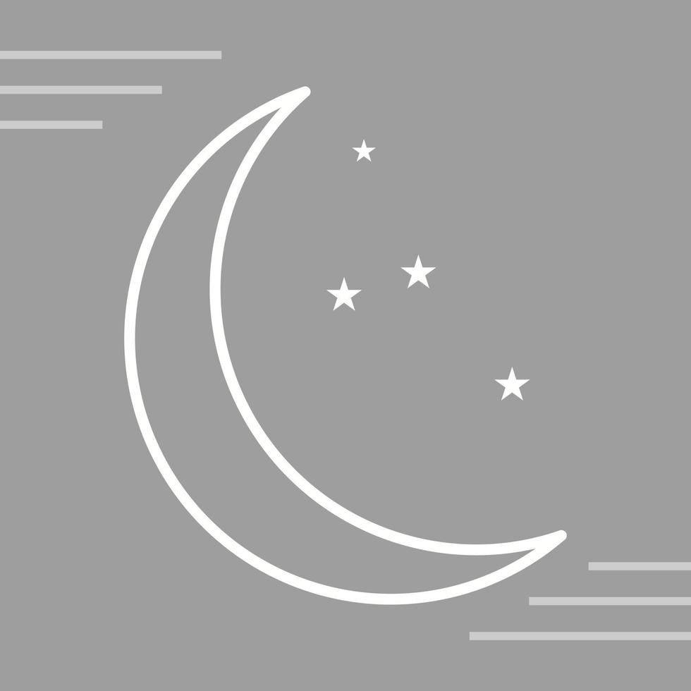 icône de vecteur de lune et d'étoiles