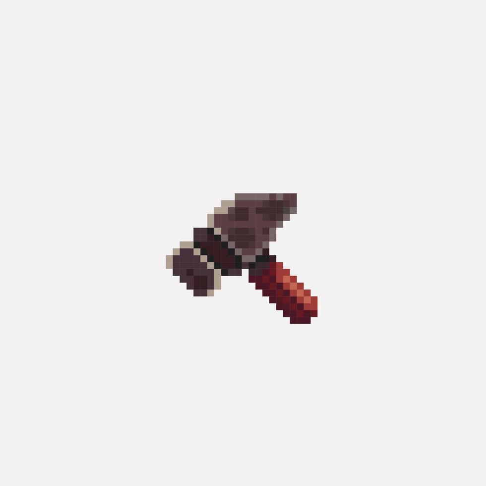 une marteau dans pixel art style vecteur