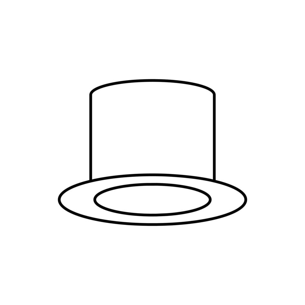 chapeau icône vecteur. melon illustration signe. coiffure symbole. vecteur