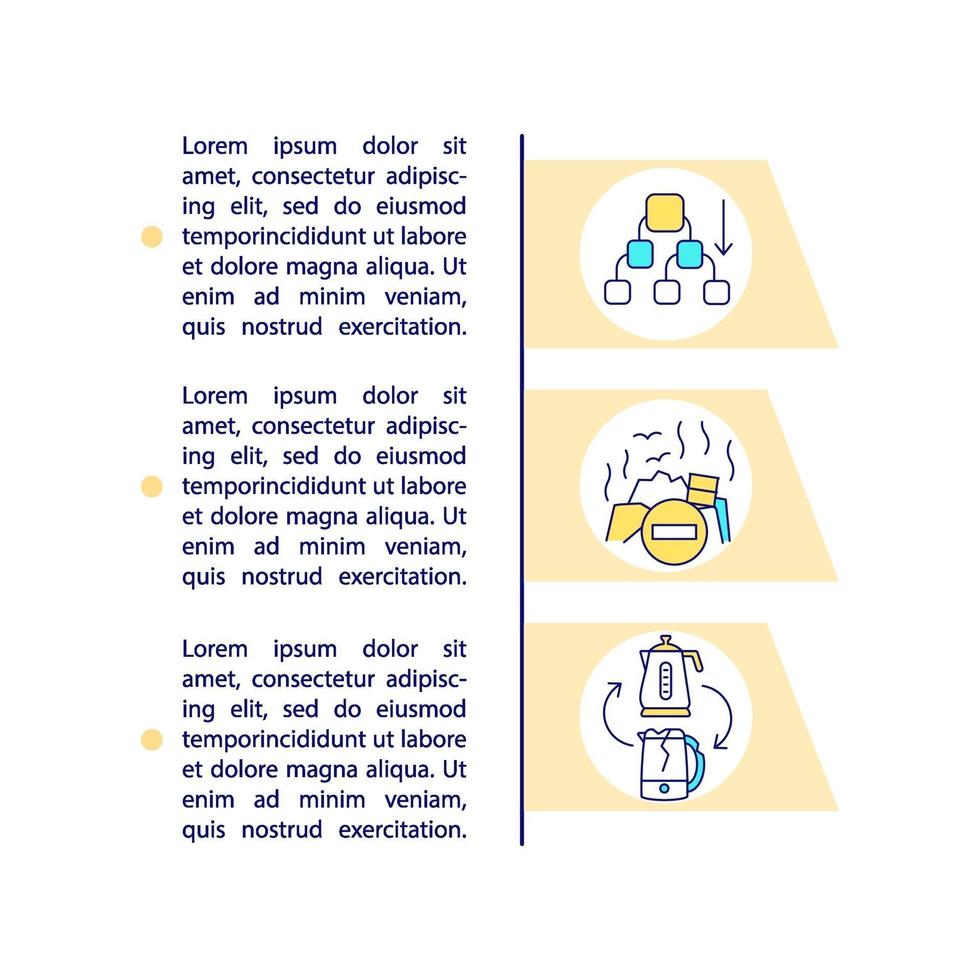 Icônes de ligne de concept de développement de l & # 39; économie circulaire avec texte vecteur