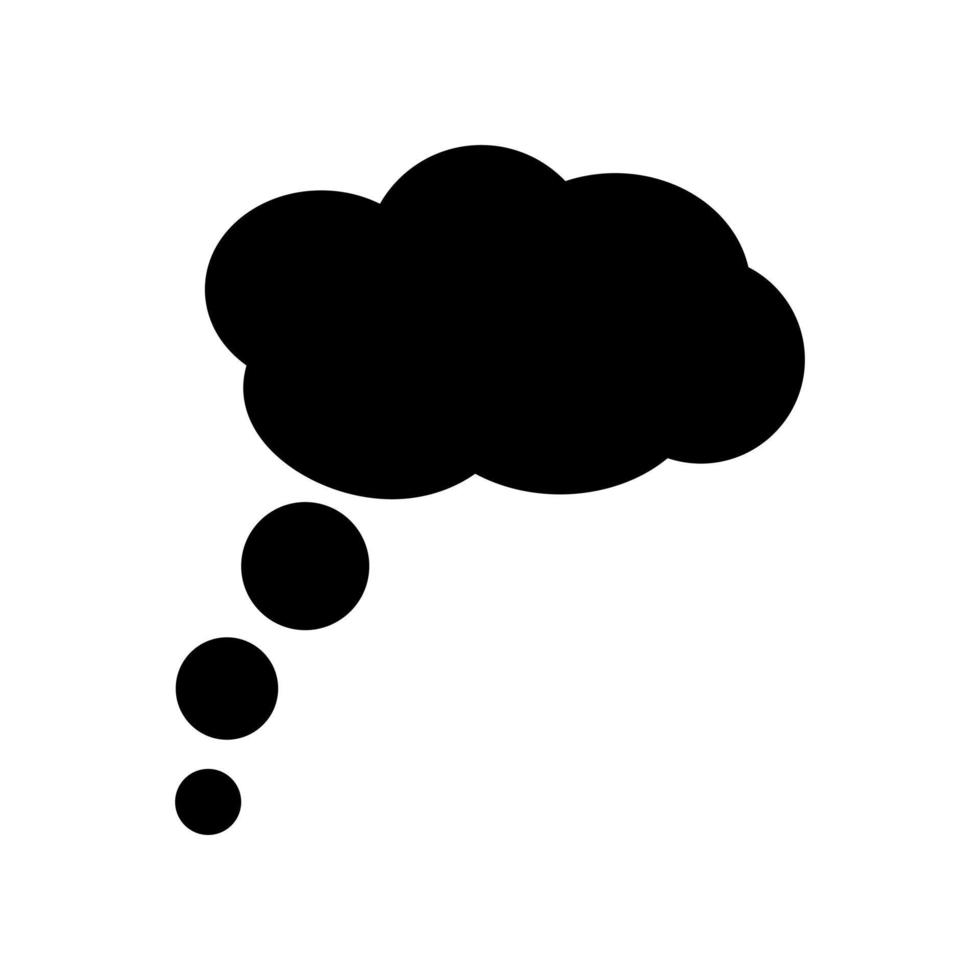 nuage discours bulle vecteur icône. dialogue illustration signe. bavarder symbole ou logo.