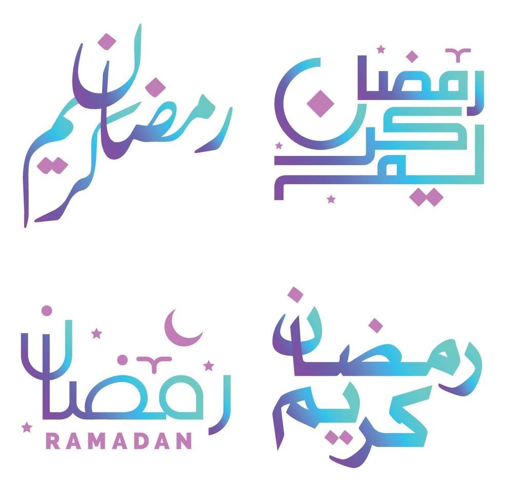 vecteur illustration de pente Ramadan kareem arabe calligraphie pour musulman salutations.