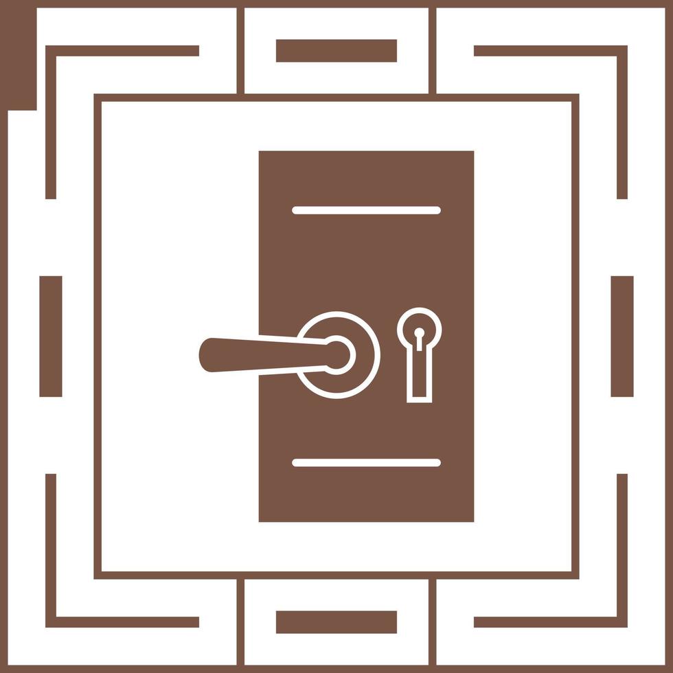 icône de vecteur de verrouillage de sécurité de porte