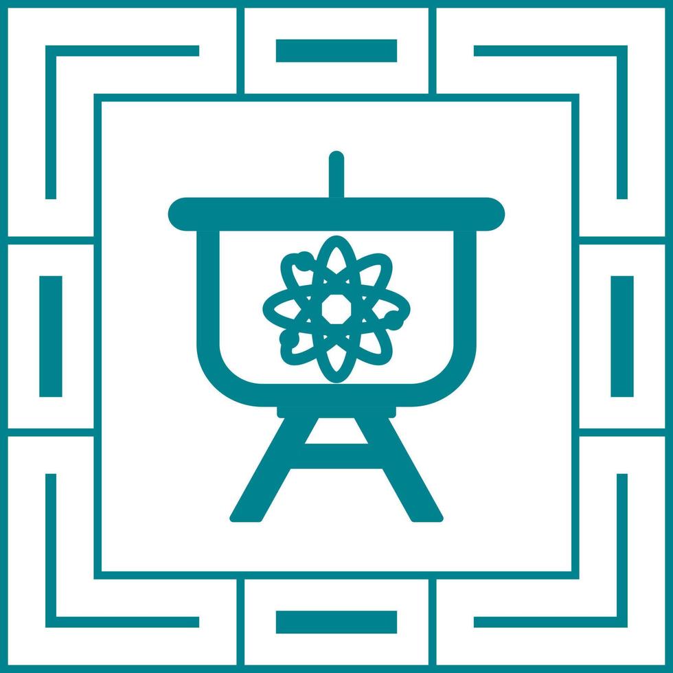 icône de vecteur de présentation d'atome