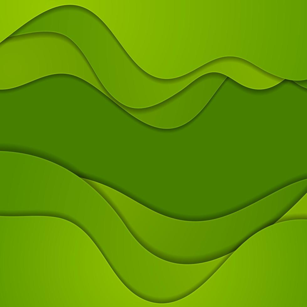 vert entreprise élégant vagues abstrait Contexte vecteur