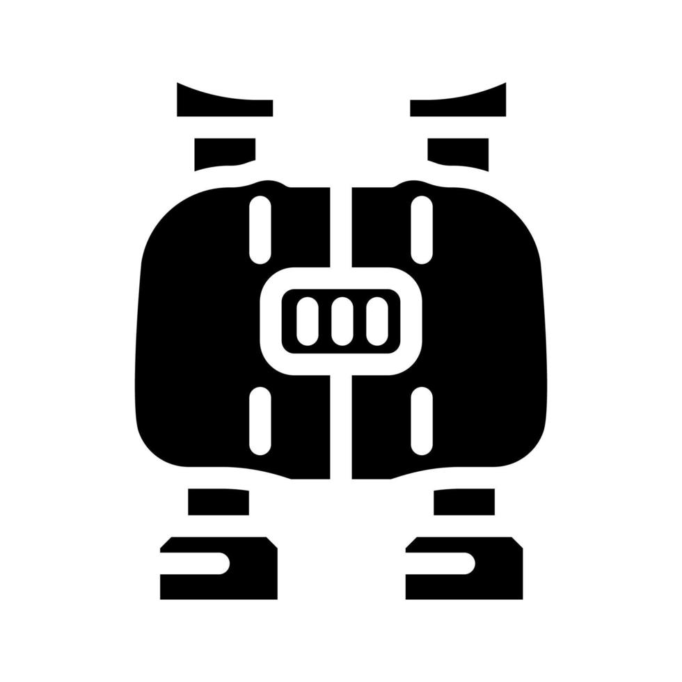 binoculaire jouet bébé glyphe icône vecteur illustration