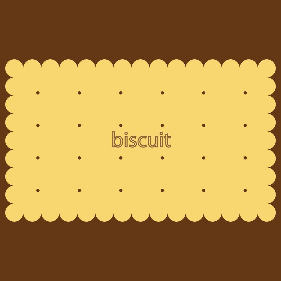 une biscuit, thé et café des biscuits, biscuit vecteur illustration, marron couleur, adapté pour éducatif contenu et logo conception et nourriture étiquette et bannière, boulangerie et Pâtisserie signe, minimal illustration