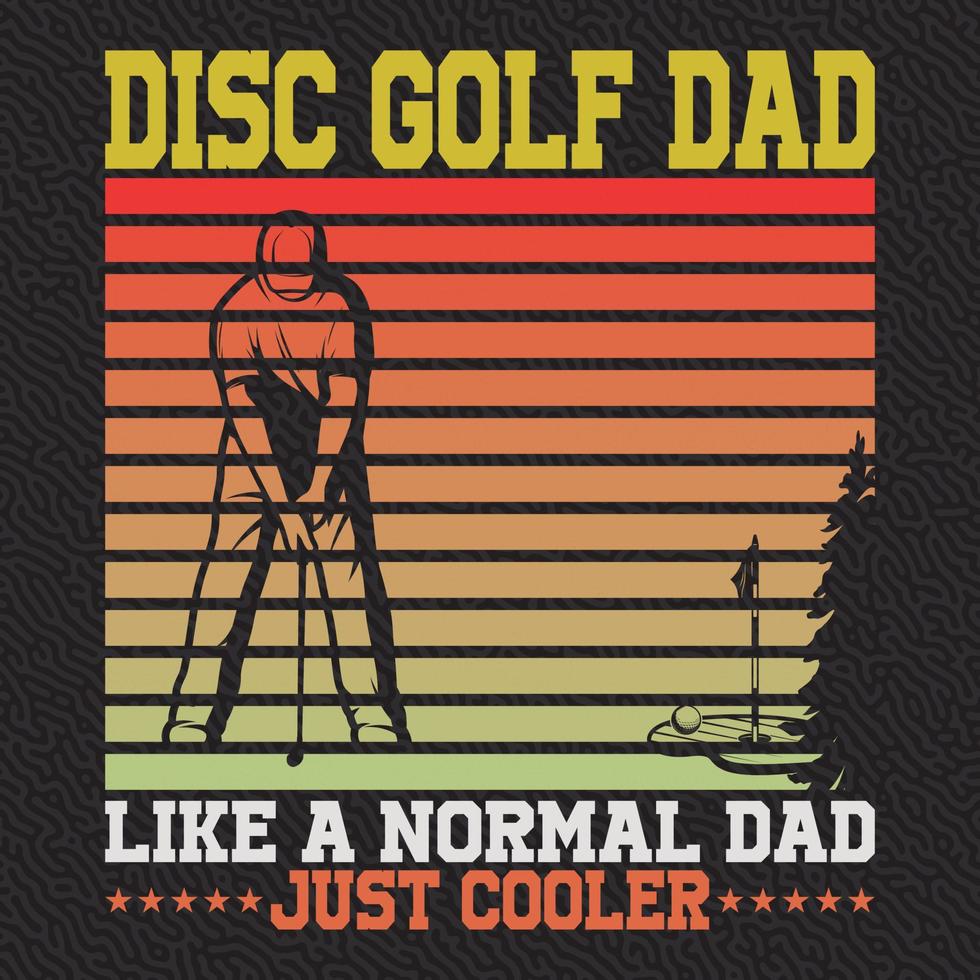 disque le golf papa comme une Ordinaire papa juste glacière vecteur