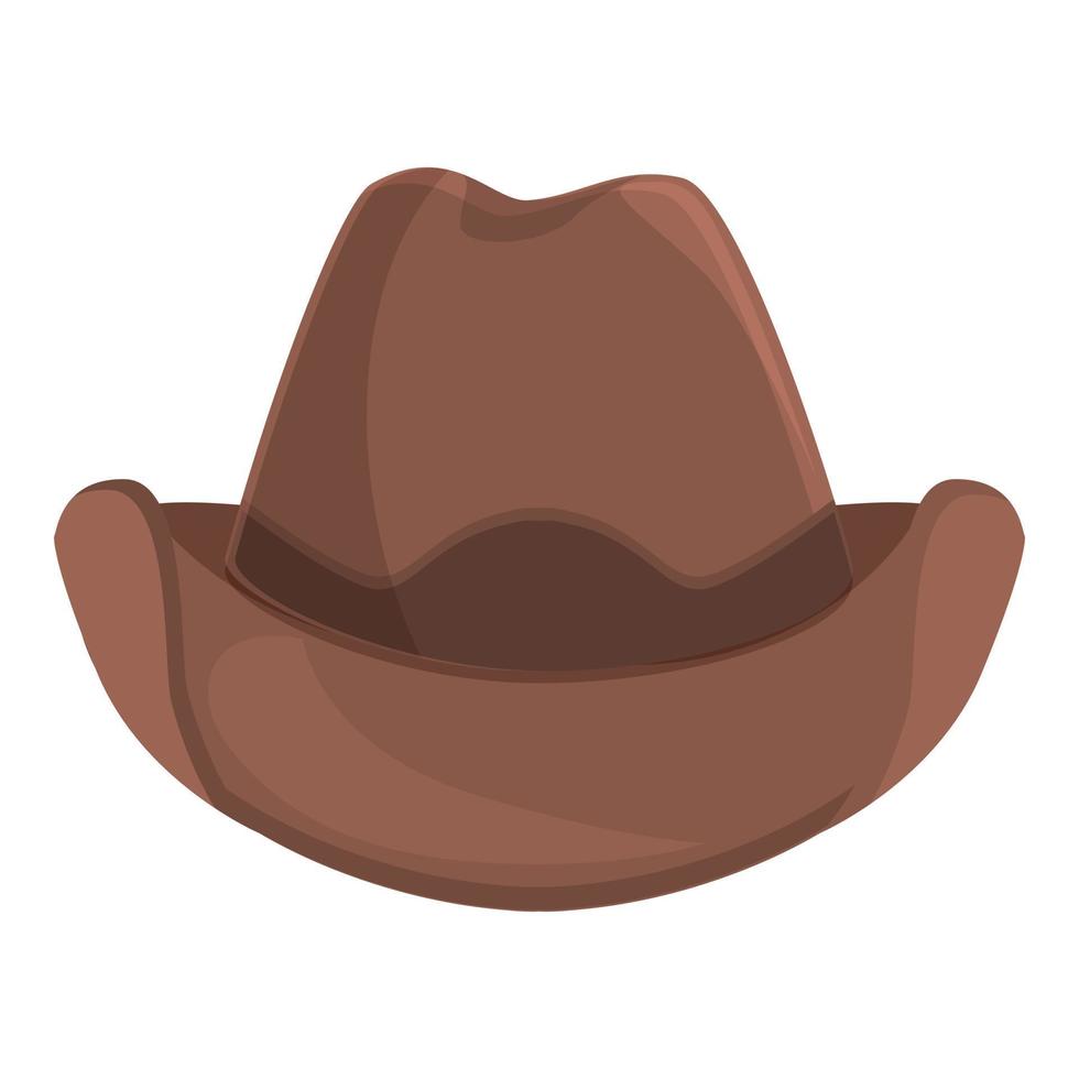 élément cow-boy chapeau icône dessin animé vecteur. occidental cuir vecteur
