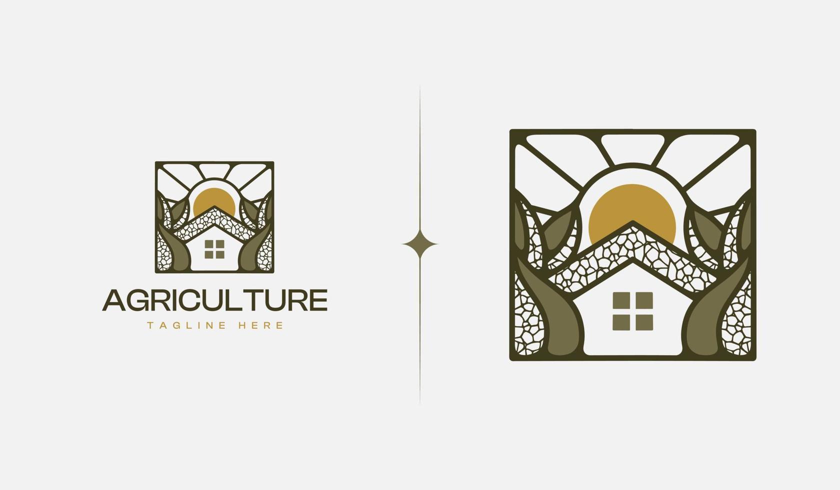 agriculture monoligne. universel Créatif prime symbole. vecteur signe icône logo modèle. vecteur illustration