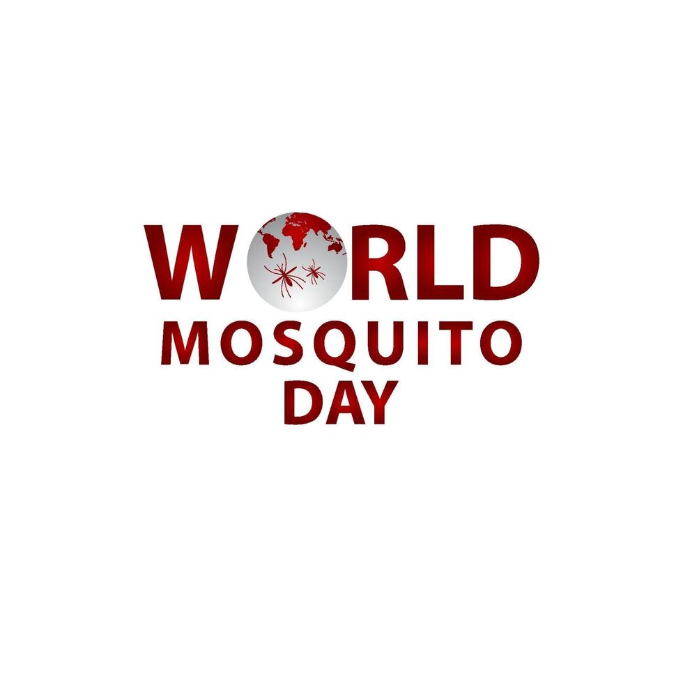 illustration de conception de modèle de vecteur de célébration de la journée mondiale des moustiques