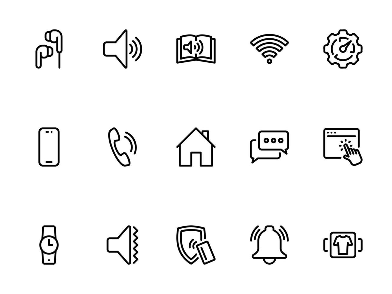 Facile vecteur icône sur une thème livre audio, téléphone intelligent, application, intelligent montre, écouteurs