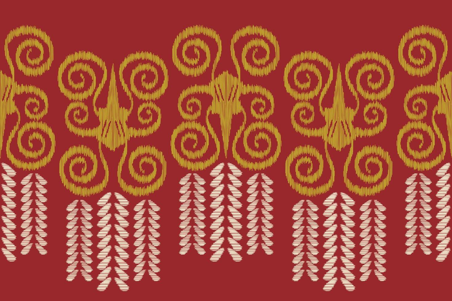 ethnique ikat en tissu modèle géométrique style.africain ikat broderie ethnique Oriental modèle rouge Contexte. abstrait, vecteur, illustration.pour texture, vêtements, écharpe, décoration, tapis. vecteur