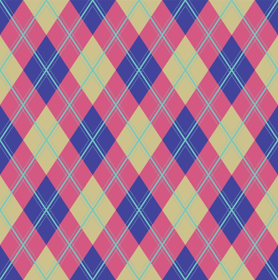 vecteur de motif argyle, géométrique, arrière-plan, tricot classique, plaid