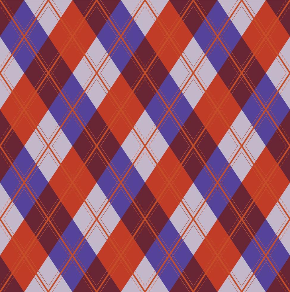 vecteur de motif argyle, géométrique, arrière-plan, tricot classique, plaid