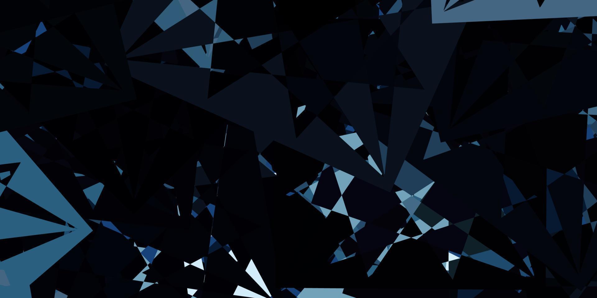 disposition de vecteur bleu clair avec des formes triangulaires.