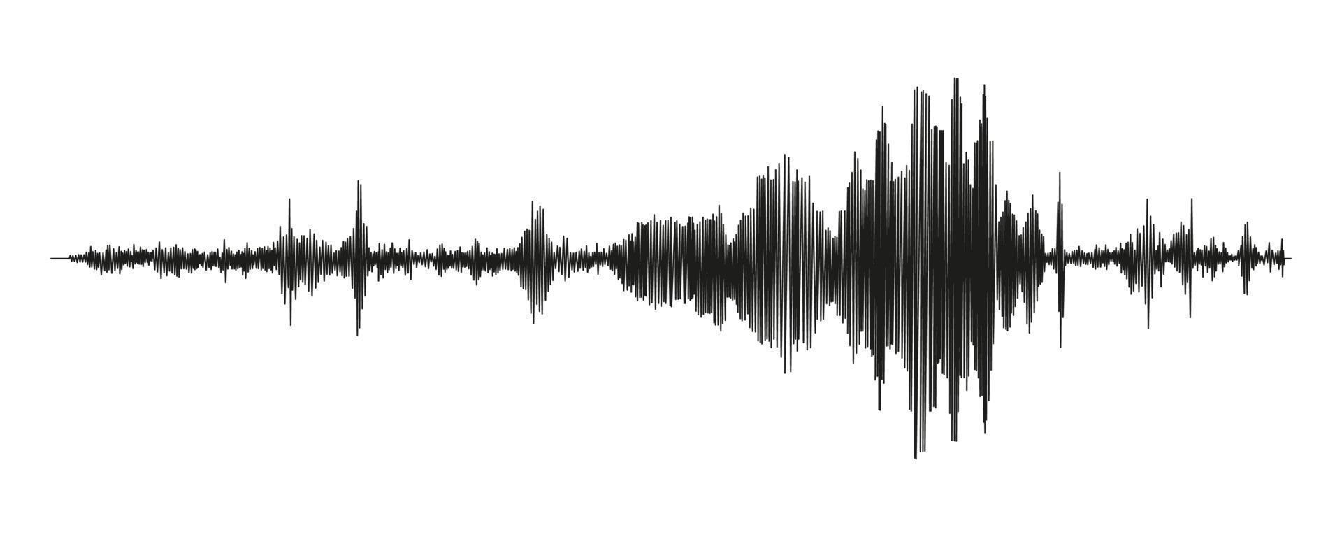 sismographe la mesure ou mensonge détecteur graphique. sismique des mesures avec Les données enregistrer. vecteur illustration