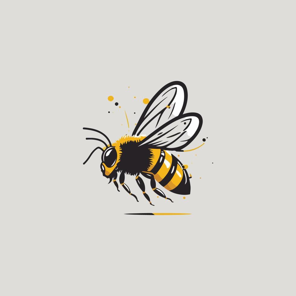 mon chéri abeille icône vecteur ,santé entreprise logo , dessin animé