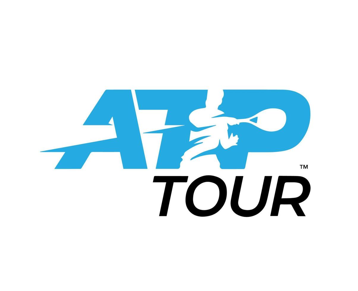 atp tour logo symbole tournoi ouvert Hommes tennis association conception vecteur abstrait illustration
