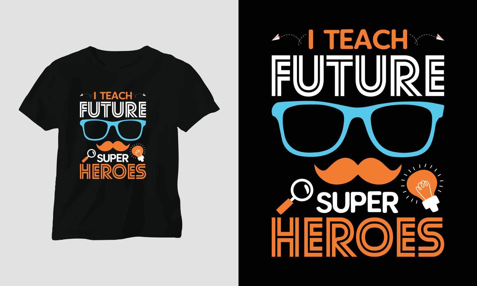 enseignants journée T-shirt conception concept établi en utilisant typographie devis, éducation, Pomme vecteur